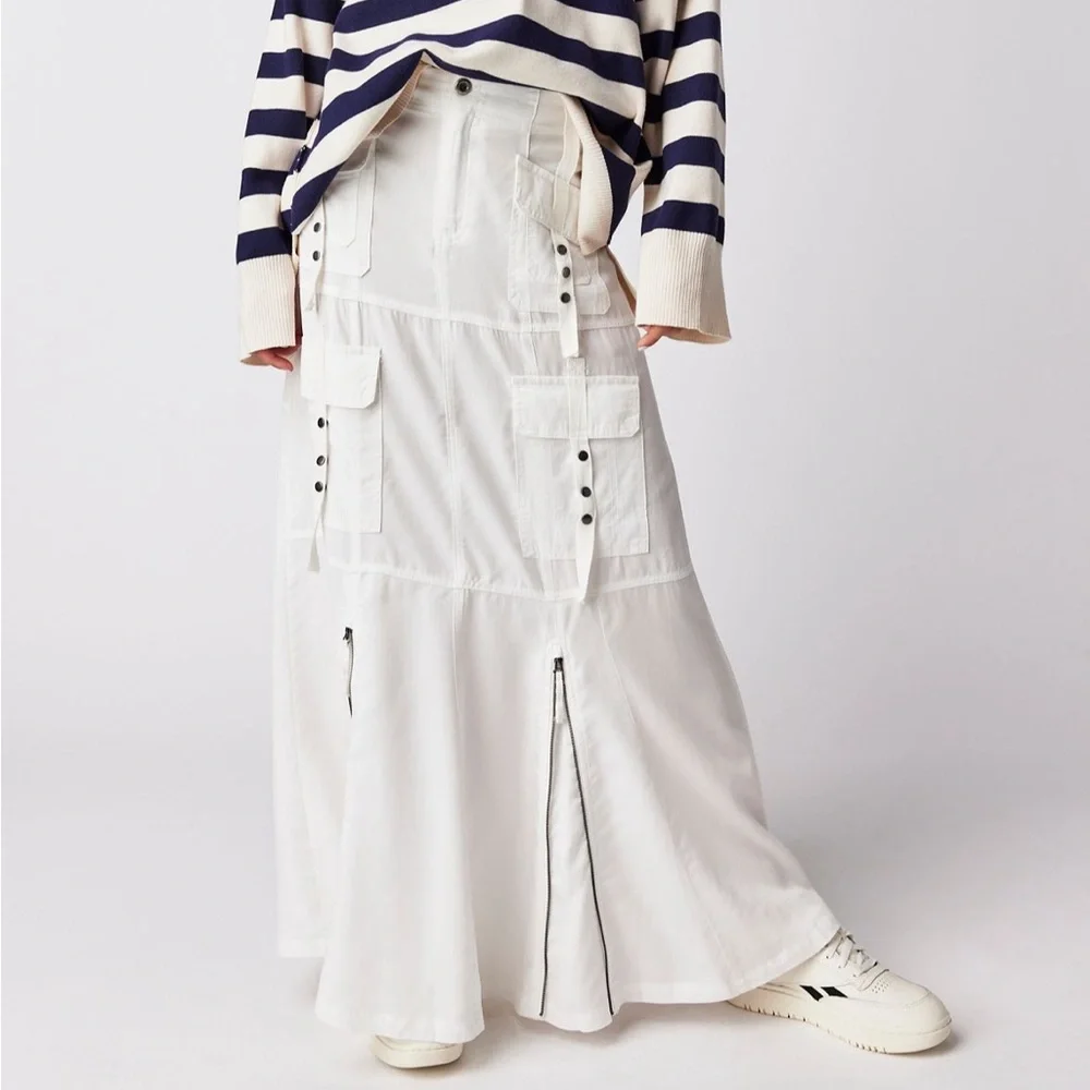 Free People What You Waiting For Maci Skirt in sea salt - Picture 1 of 6